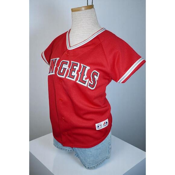 Vintage Majestic Los Angeles Angels Jersey –  Women’s Small – Red – Made in USA - Picture 5 of 14